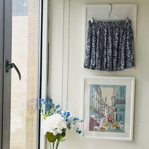 SALE! Blue and white leopard print H&M skirt